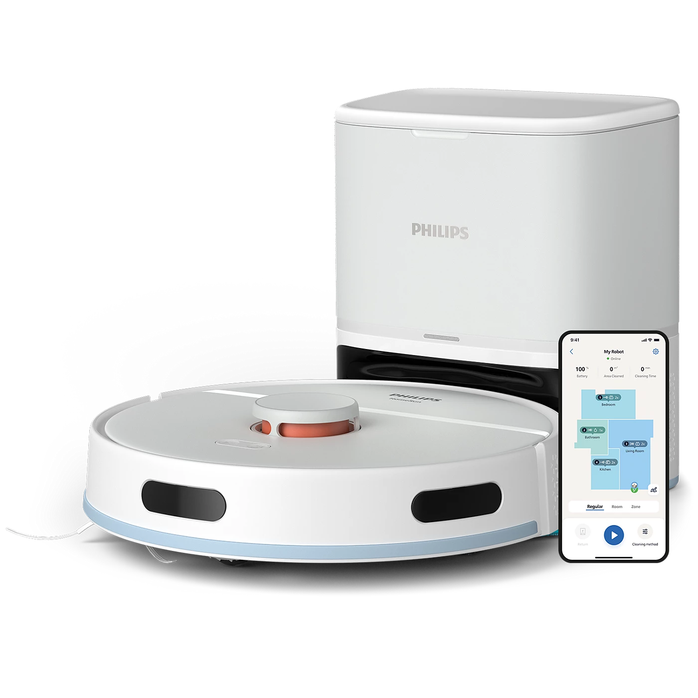 PHILIPS XU2100/25 ROBOTSKI USISAVAČ ZA USISAVANJE I BRISANJE